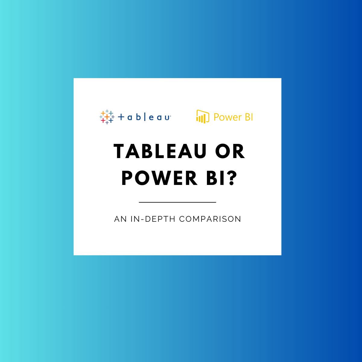 Tableau vs Power BI